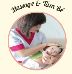 dịch vụ tắm và massage trẻ sơ sinh