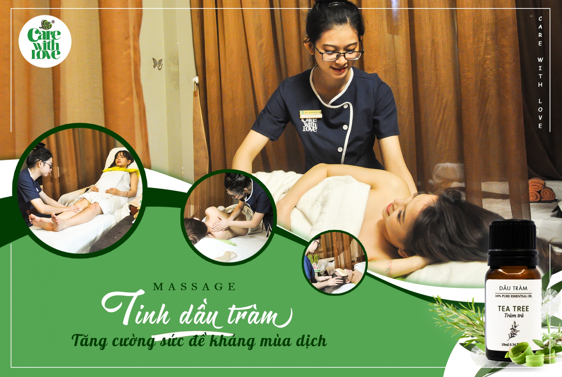 Massage bằng tinh dầu tràm: Liệu pháp tăng sức khỏe cho mẹ