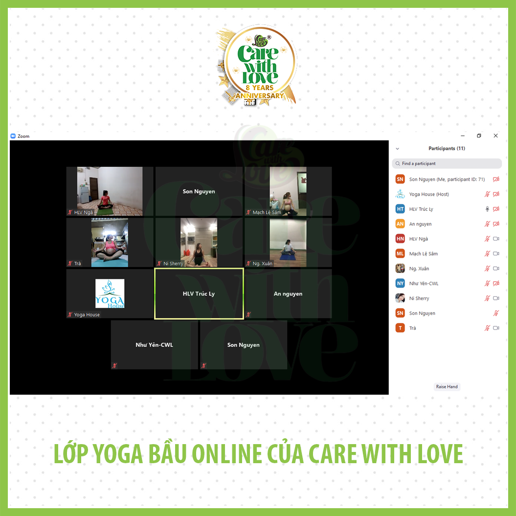 Mẹ bầu cần chuẩn bị gì khi học Yoga bầu Online tại Care With Love